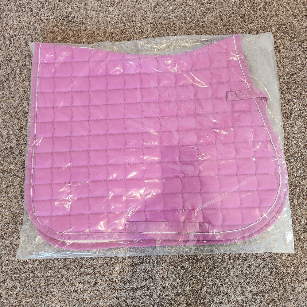 NWT- Horze All Purpose Pink/Purple English Saddle Pad
